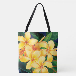 Tela Bolso hawaiano de la playa del Plumeria tropical