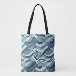 Tela Bolso hombro olas de océano azul turquesa