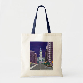 Tela Bolso illuminado de la ciudad