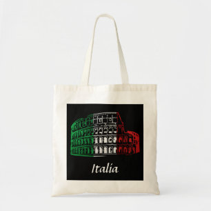 Tela Bolso italiano de la bandera del coliseo de Roma