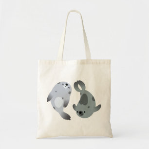 Tela Bolso juguetón lindo de dos del dibujo animado