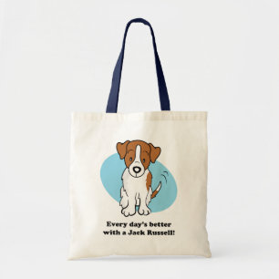 Tela Bolso lindo de Jack Russell del perro del dibujo