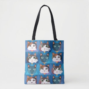 Tela Bolso lindo de los gatos