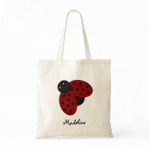 Bolso lindo del personalizado de la mariquita