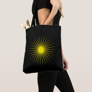 Tela Bolso negro moderno con marca de estrella brillant