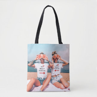 Tela Bolso Personalizado de Amistad con Foto
