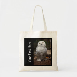 Tela Bolso Personalizado de Búho Blanco