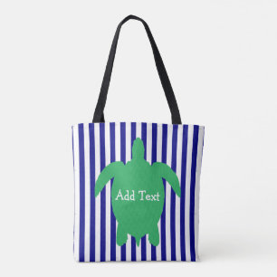 Tela Bolso personalizado de la playa de la tortuga de