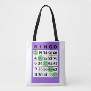 Tela Bolso personalizado del BINGO de la "buena suerte"
