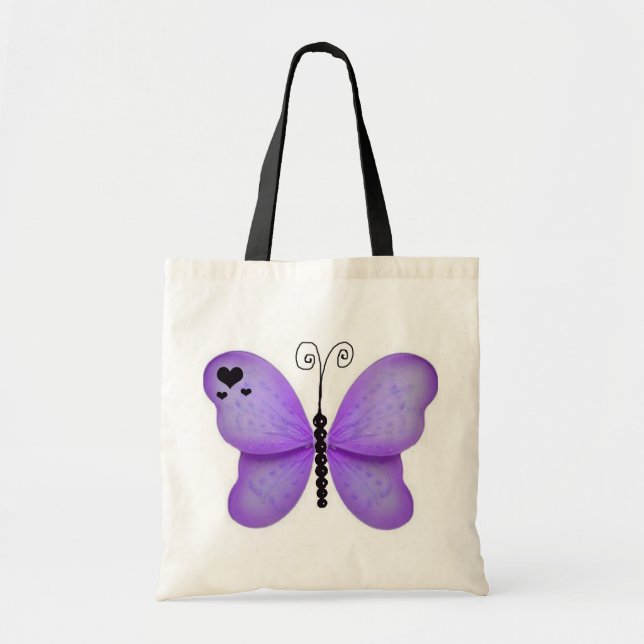 Tela Bolso púrpura de la mariposa (Frente)