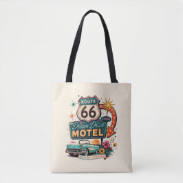 Tela Bolso Retro de Motel de la Mitad del Siglo