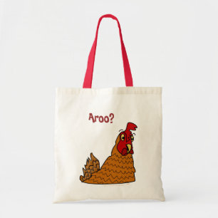 Tela Bolso reutilizable de la gallina linda del dibujo
