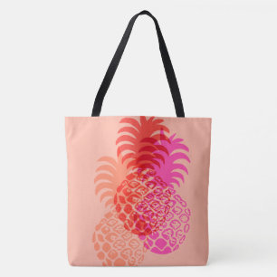 Tela Bolso reversible hawaiano de la playa de la piña
