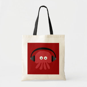 Tela Bolso rojo enrrollado de las medusas de DJ del