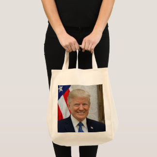 Tela Bolso tipo Tote con retrato presidencial de Donald