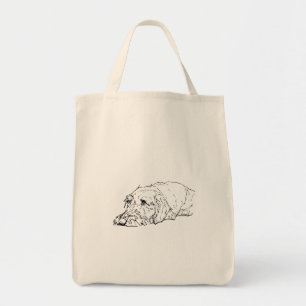 Tela Bolso Tot de Dachshund de Pelo Cabeludo
