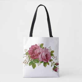 Tela Bolso Tot de Elegancia de Rosa Vintage