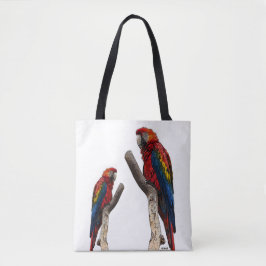 Tela Bolso Tot de Impresión Total Personalizado de Loro