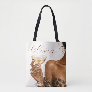 Tela Bolso Tot de Moda para Mujer Negra Personalizado