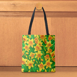 Tela Bolso Tot de Narcisos Amarillos