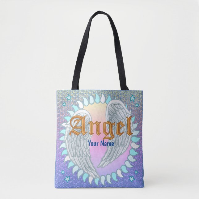 Tela Bolso tote alas de ángel (Anverso)