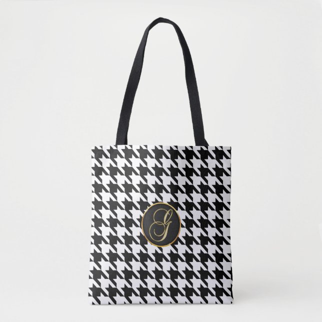 Tela Bolso tote con estampado de dientes de perro G Mon (Anverso)