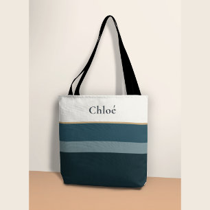 Tela Bolso tote con nombre personalizado – Diseño de ra