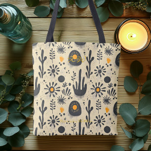 Tela Bolso Tote de Bienestar de Flora del Desierto Mini