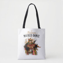 Bolso Tote de Danza Enmascarada Balinesa