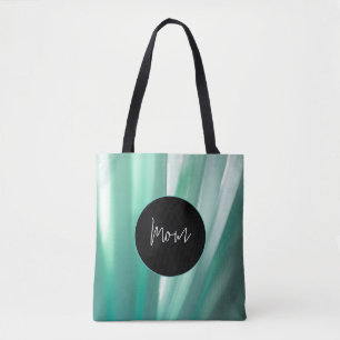 Tela Bolso tote de estampado floral verde suave