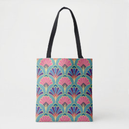 Tela Bolso tote de estilo de abanico bonito