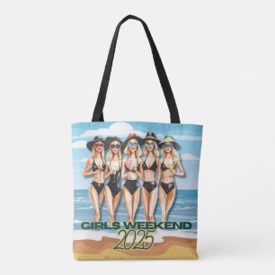Tela Bolso Tote de Fin de Semana de Chicas 2025