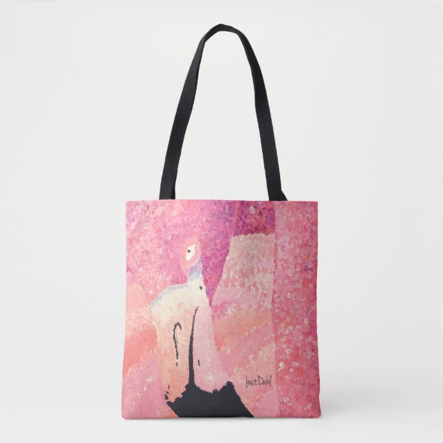 Tela Bolso tote de flamenco Ruby (Anverso)
