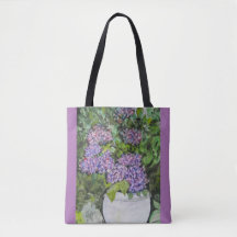 Bolso tote de flores de Hortensia