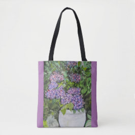 Tela Bolso tote de flores de Hortensia