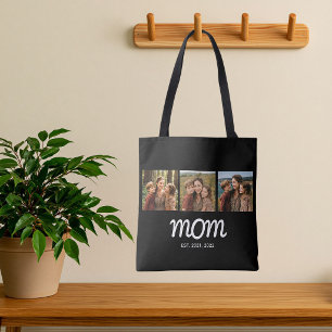 Tela Bolso tote de foto con guión establecido de mamá n