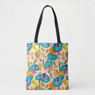 Tela Bolso tote de hombro Atomic Kitty Luau
