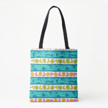 Bolso tote de hombro en longitudes de onda - Blanc
