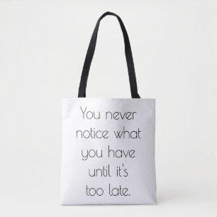 Tela Bolso tote de hombro que nunca notas