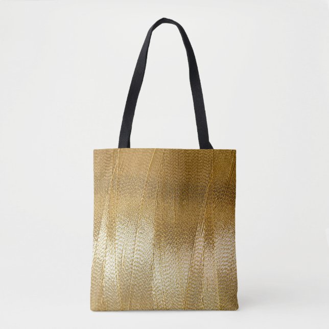 Tela Bolso tote de impresión dorada (Anverso)