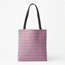 bolso tote de mancuerna rosa lindo unisex