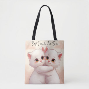 Tela Bolso tote de mejores amigos para siempre - Kawaii