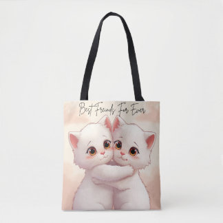 Tela Bolso tote de mejores amigos para siempre - Kawaii