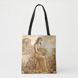 Tela Bolso Tote de Mitología Vintage Afrodita
