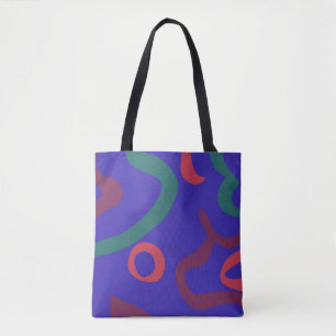Tela Bolso tote de moda   Adorn Blue de AdzSpirit