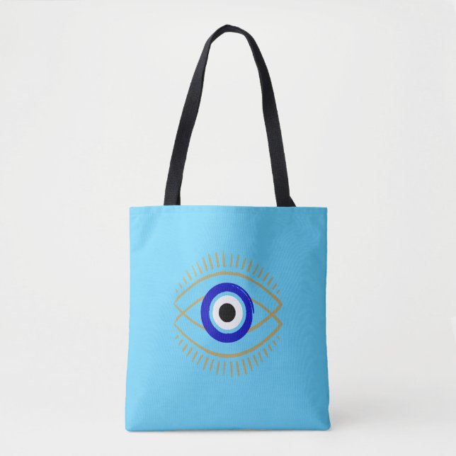 Tela Bolso tote de ojo malvado (Anverso)
