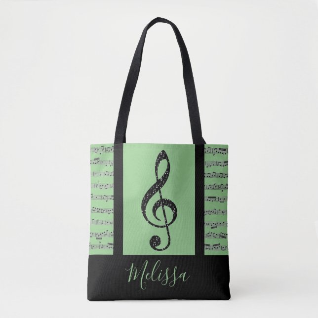 Tela Bolso tote de partituras (Anverso)