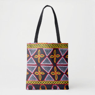 Tela Bolso tote de patrón Toghu de Camerún
