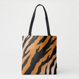 Tela Bolso Tote de Rayas de Tigre