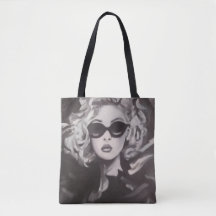 Bolso Tote de retrato Noir